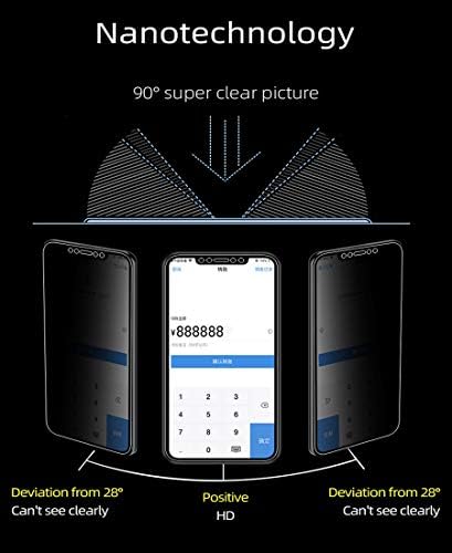 מגן מסך הידרוג ' ל לפרטיות לאייפון 12 מיני, 2 יחידות סרט מגן רך נגד ריגול [ברור] [רגישות גבוהה] [נעילת